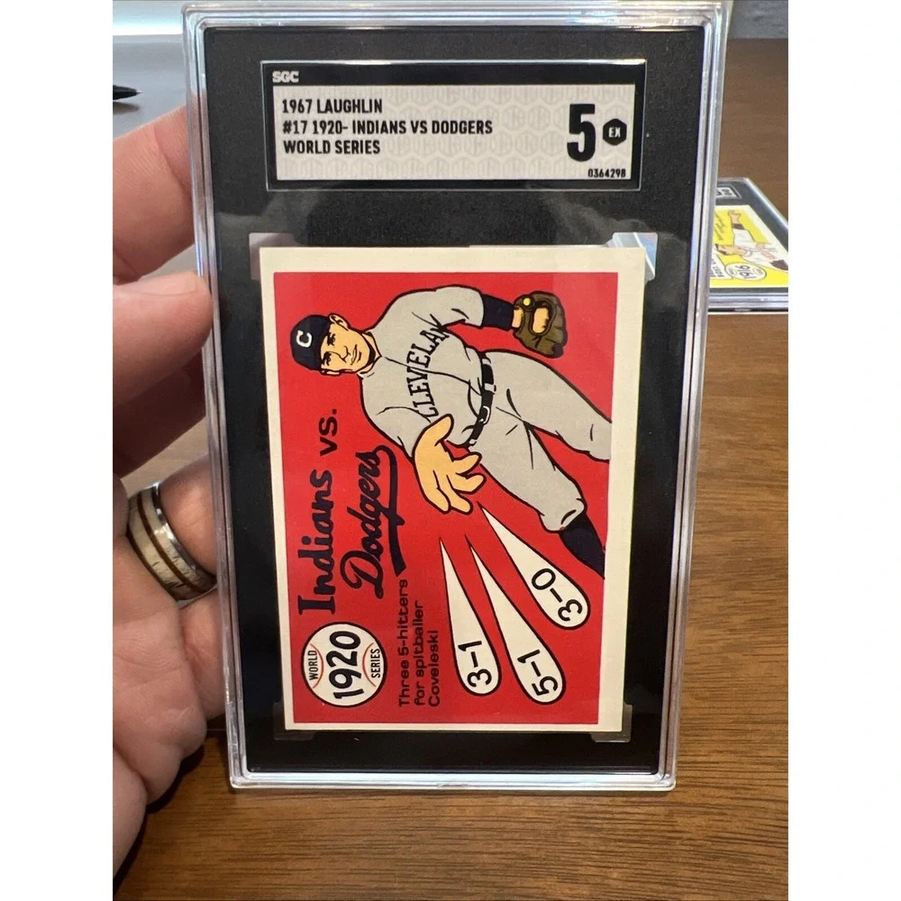 Lot Of 7 Rare 1967-68 Laughlin World Series Baseball Card #13,17,35,36,44,45,46